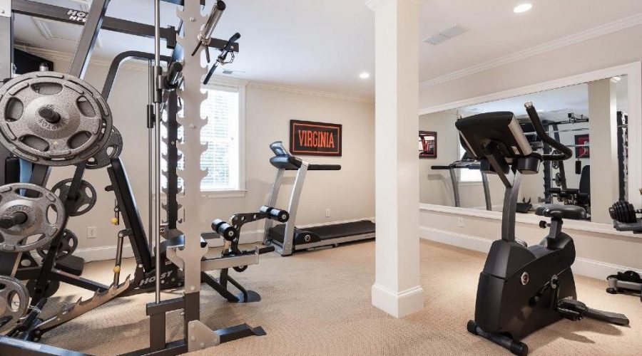top NJ finished basement contractor finished basement gym monmouth county NJ finished basement contractor