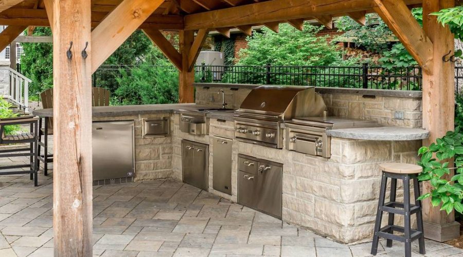 New Home Builder NJ Top Masonry Contractor Master Mason NJ Cultured Stone outdoor kitchen grill