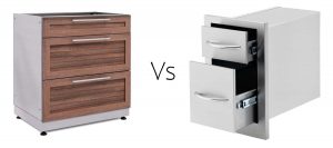 outdoor kitchen cabinet type comparison chart