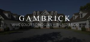 what color siding goes with red brick white siding and red brick Gambrick custom home builder NJ