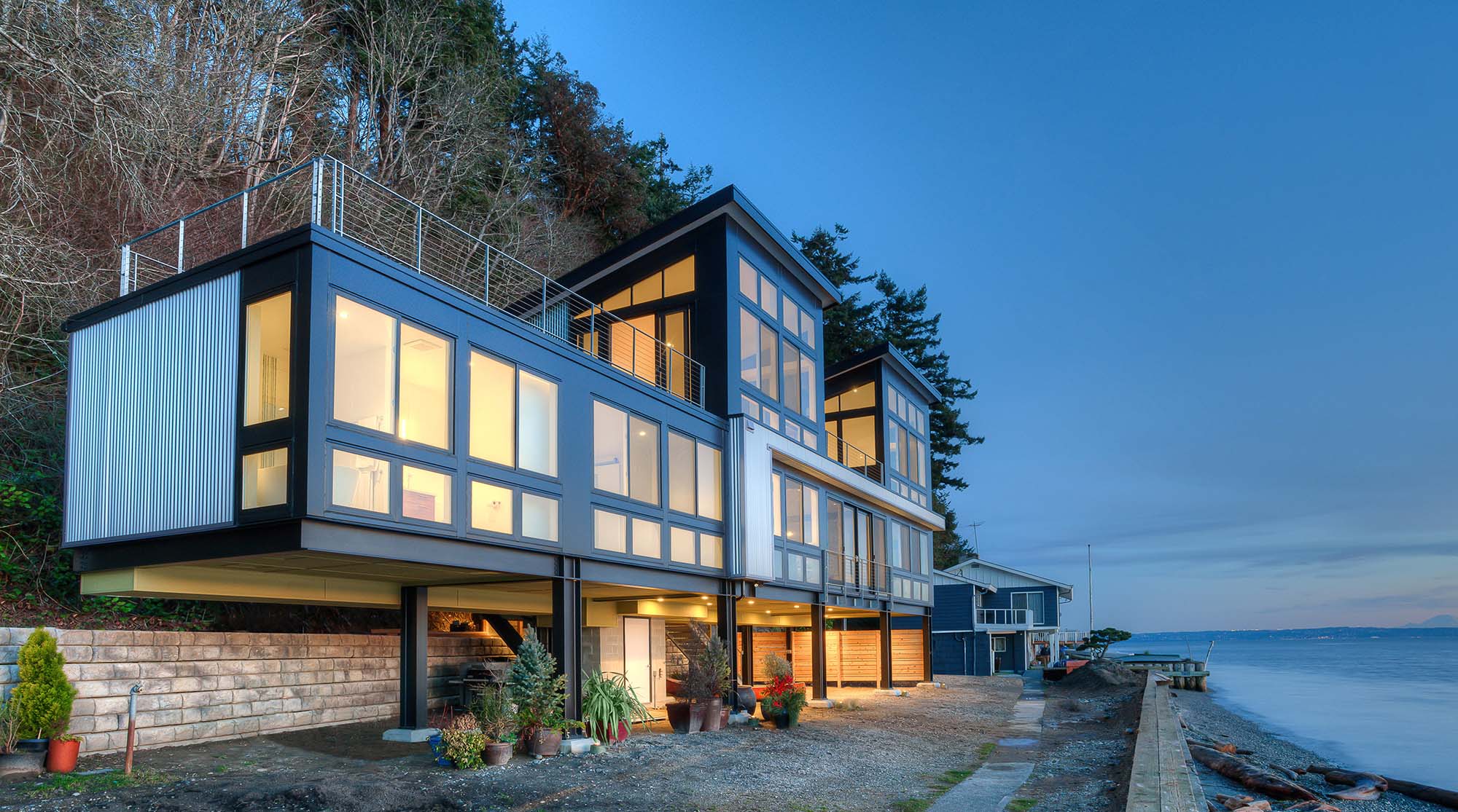Modern Flat Roof Home Designs - Modern Design | Gambrick