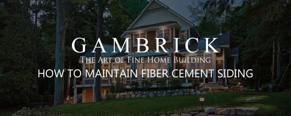 How to maintain fiber cement siding banner pic - Gambrick