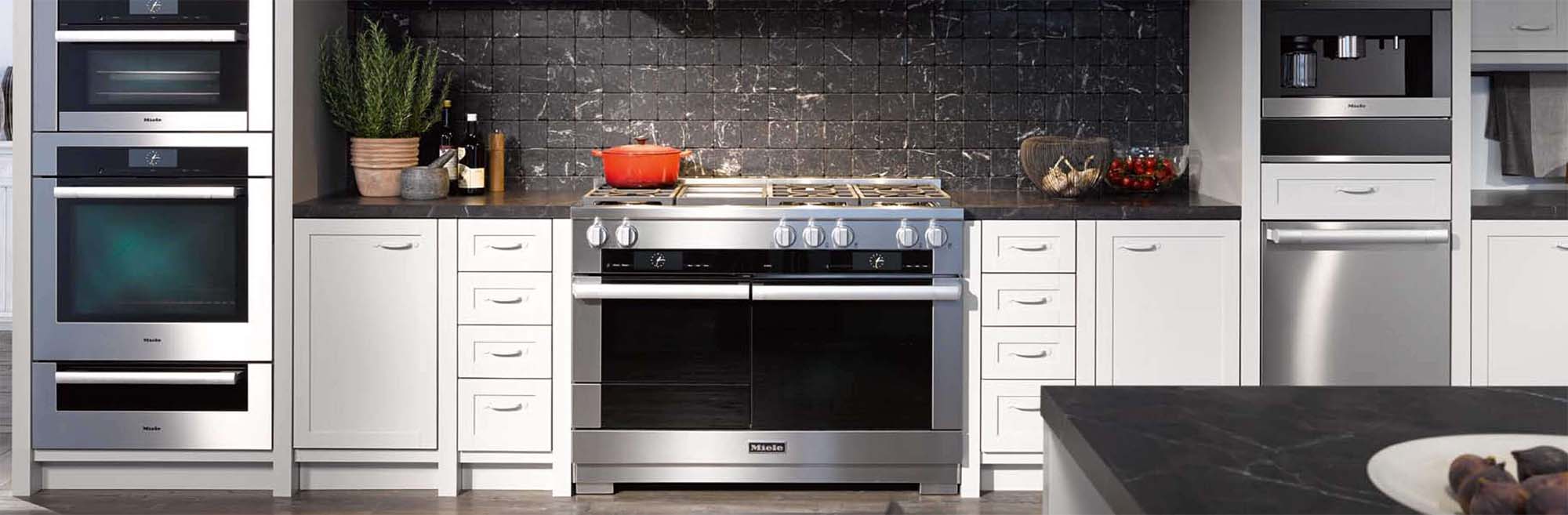 luxury kitchen design ideas Miele appliances Gambrick luxury home builder New Jersey