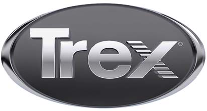 Trex vs Timbertech Silver Trex logo pic