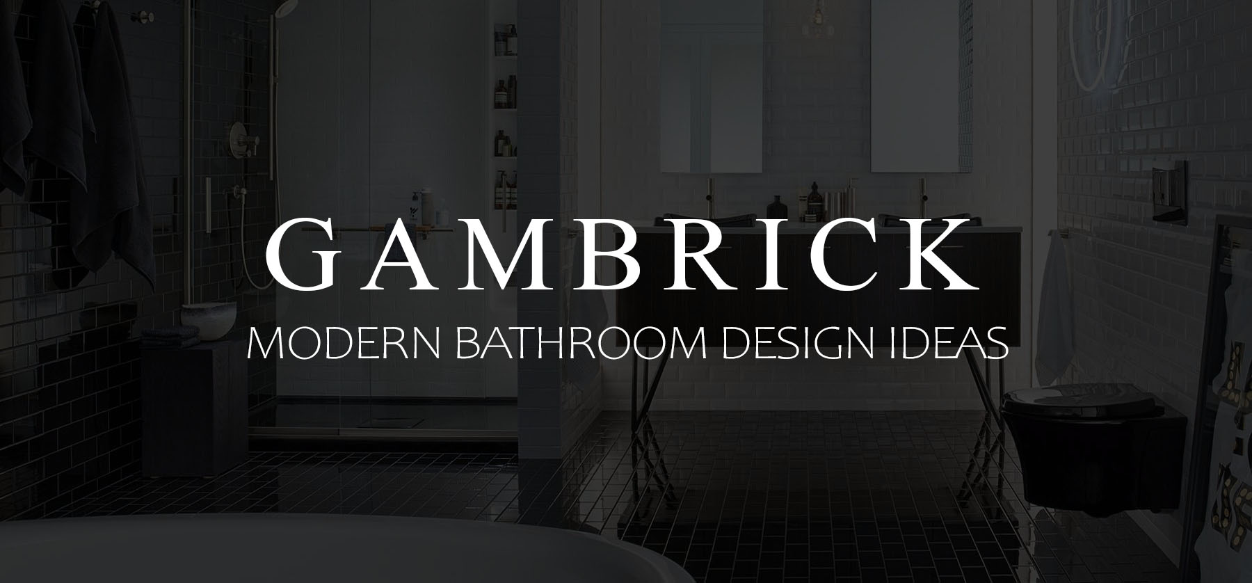 modern bathroom design ideas banner picture