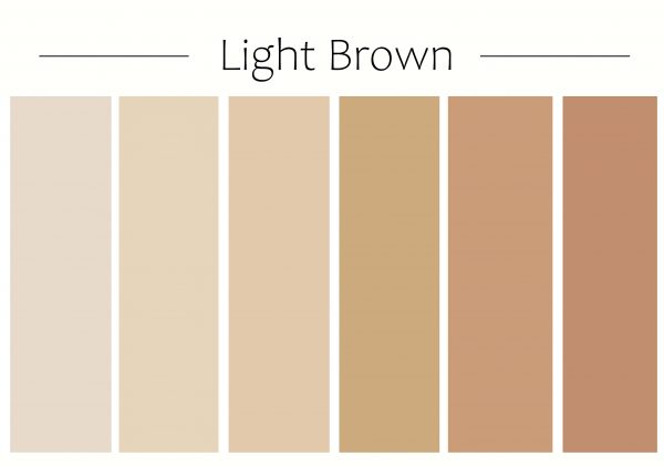 light brown color chart 1 - Modern Design