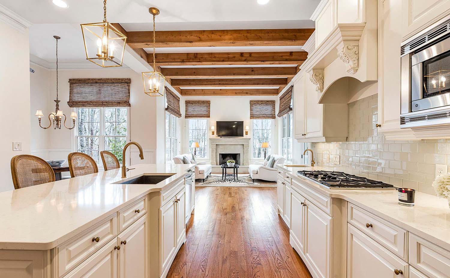 Wood Beam Kitchen Ceiling | Exposed Beams In The Kitchen