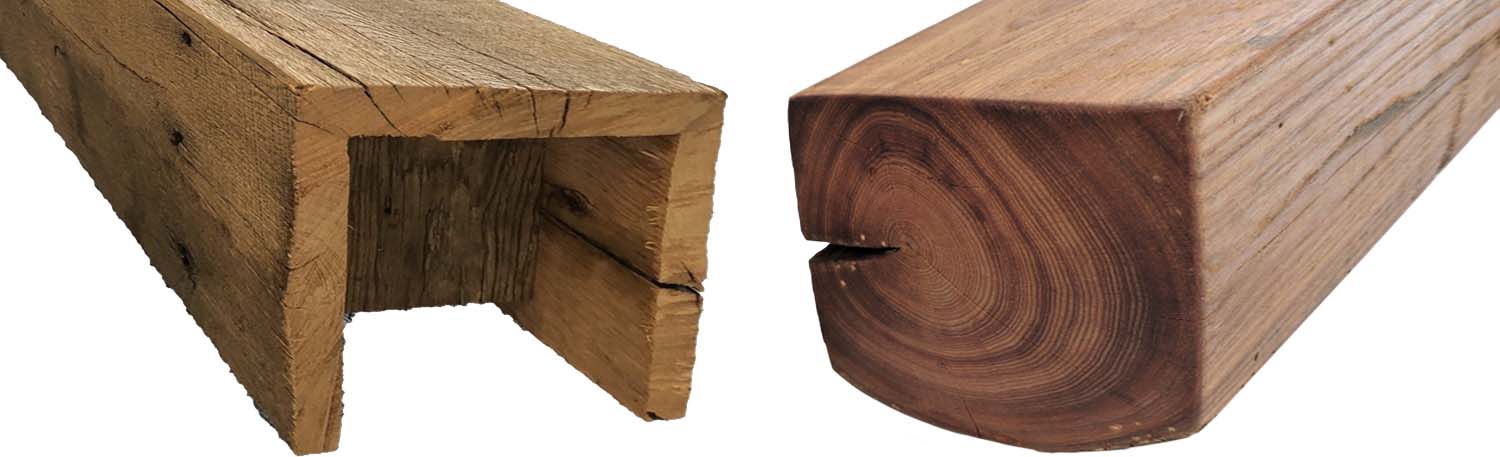 faux wood beams vs solid wood beams