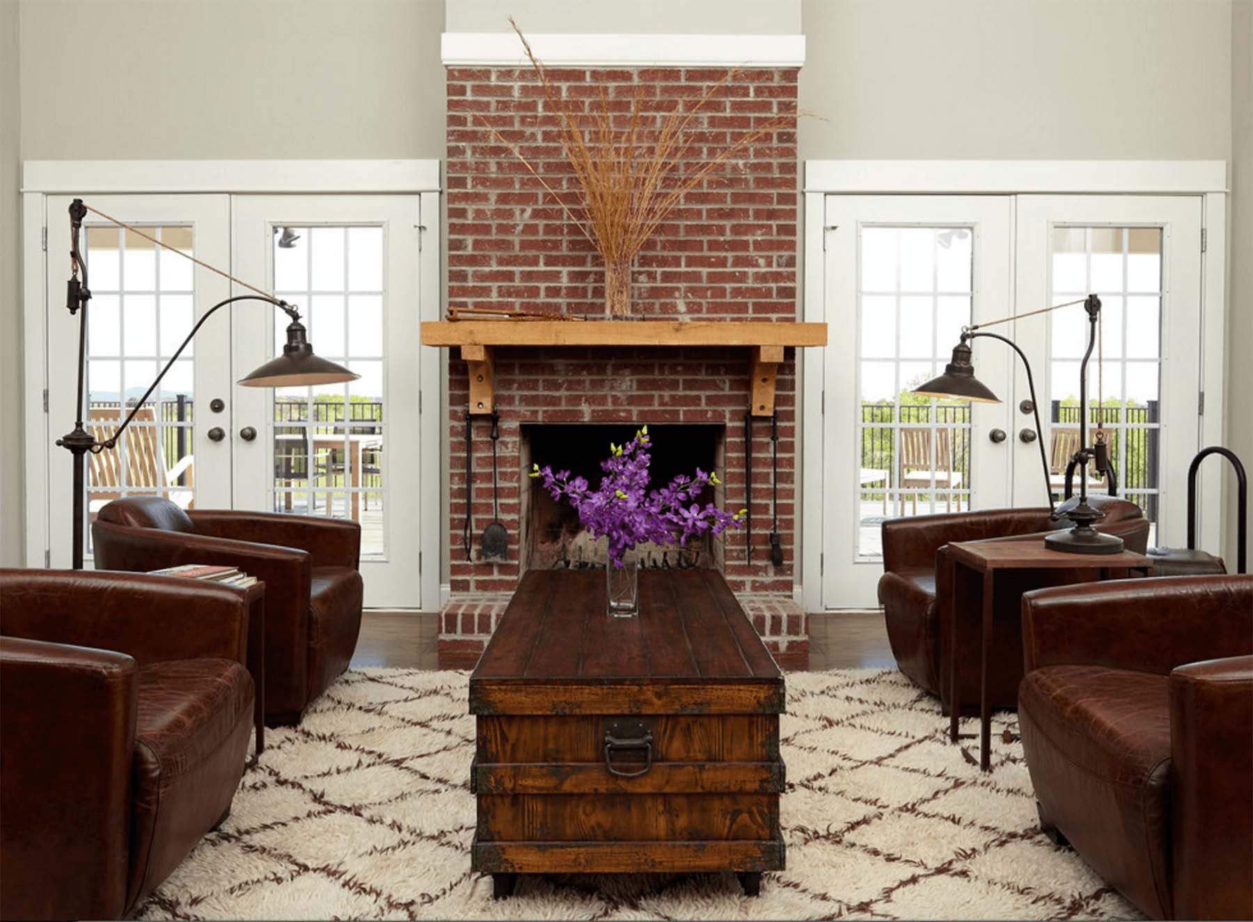 Red Brick Fireplace Ideas Beautiful, Are Brick Fireplaces In Style