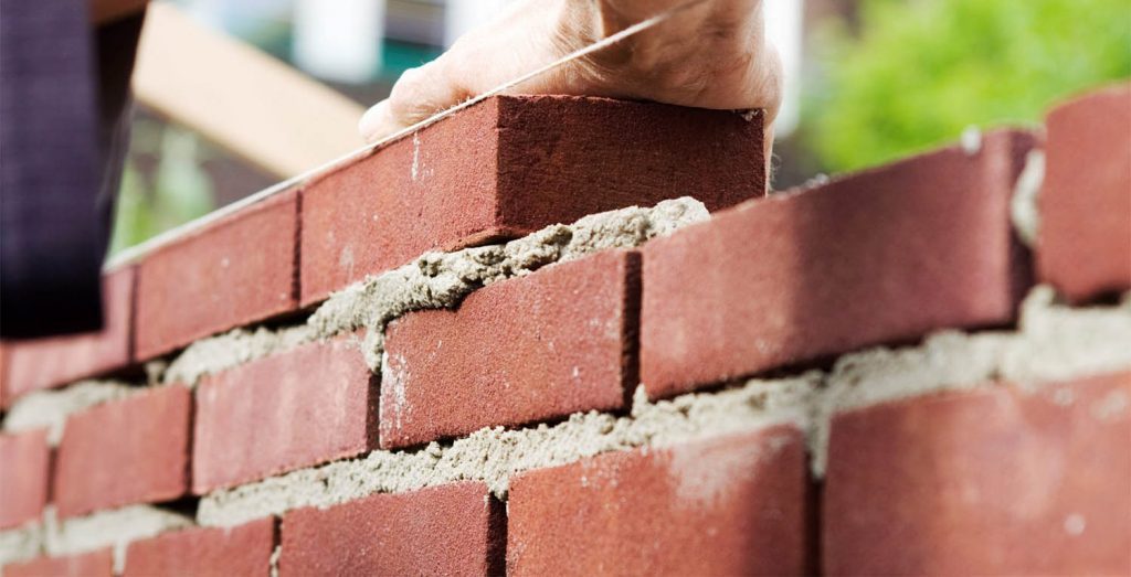 brick wall being built 2 Modern Design
