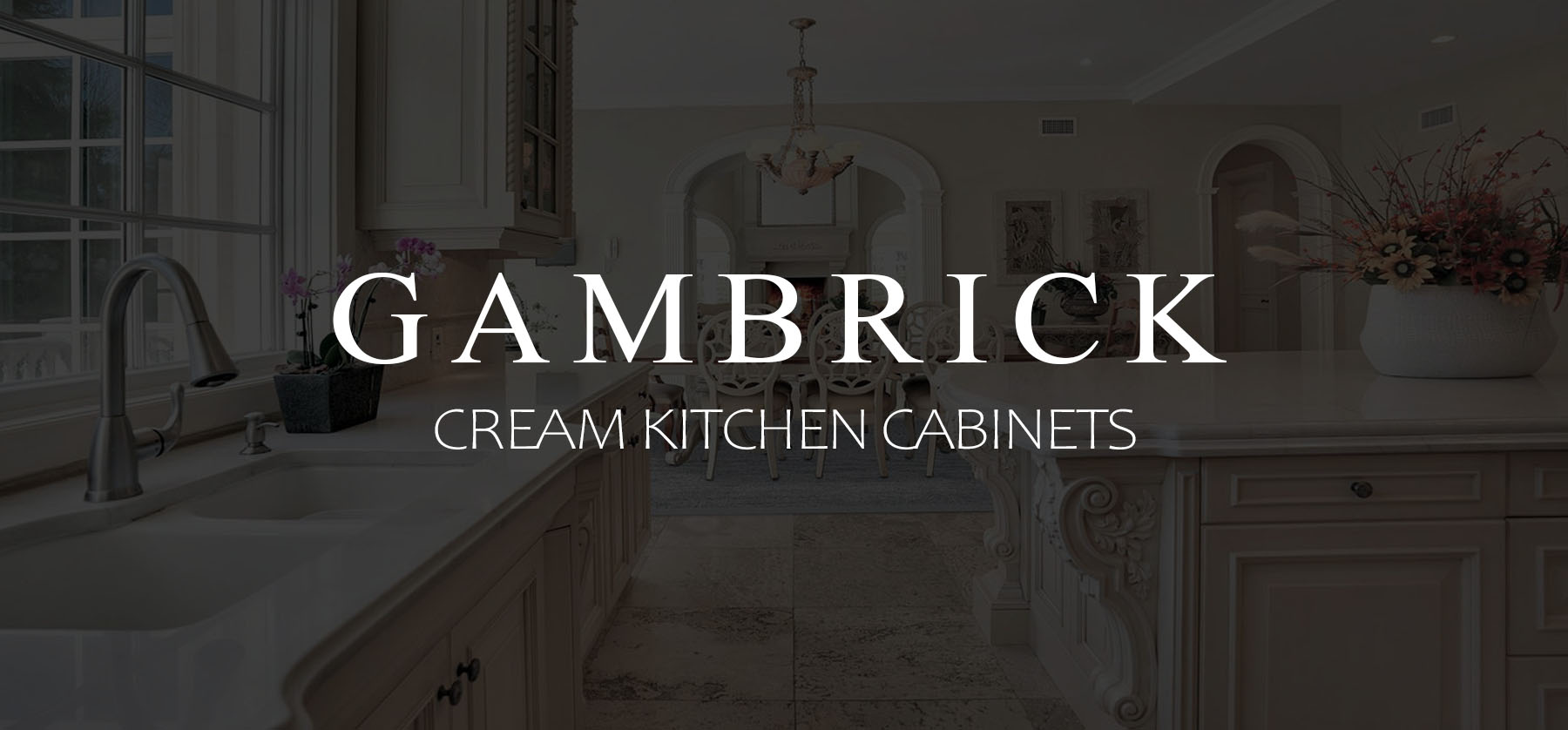Cream Kitchen Cabinets banner picture 1