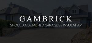 should a detached garage be insulated banner picture
