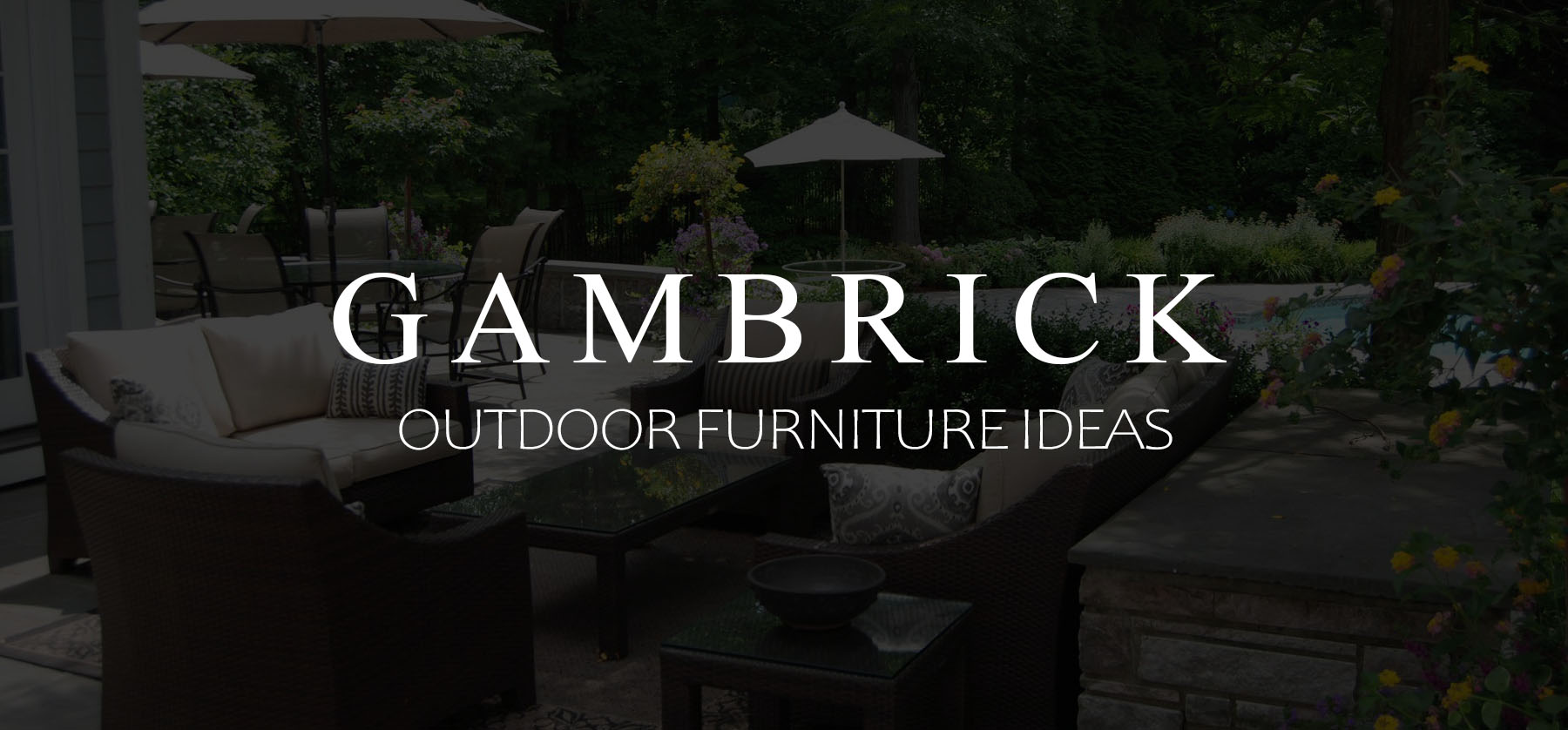 Outdoor Furniture Ideas Banner Picture 