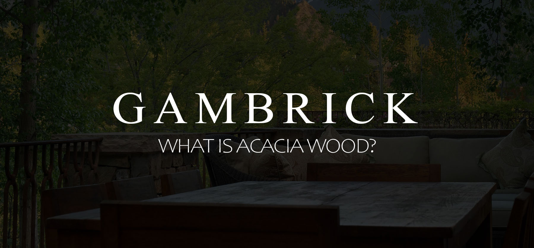 What is acacia wood banner picture