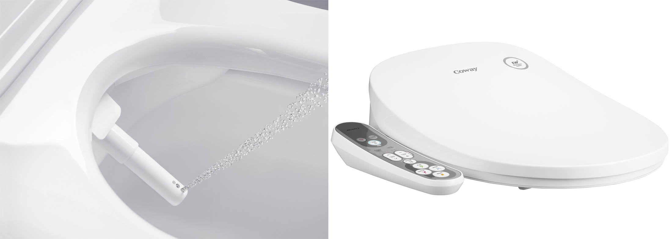 Washlet electronic bidet toilet seats can be installed on any existing toilet.
