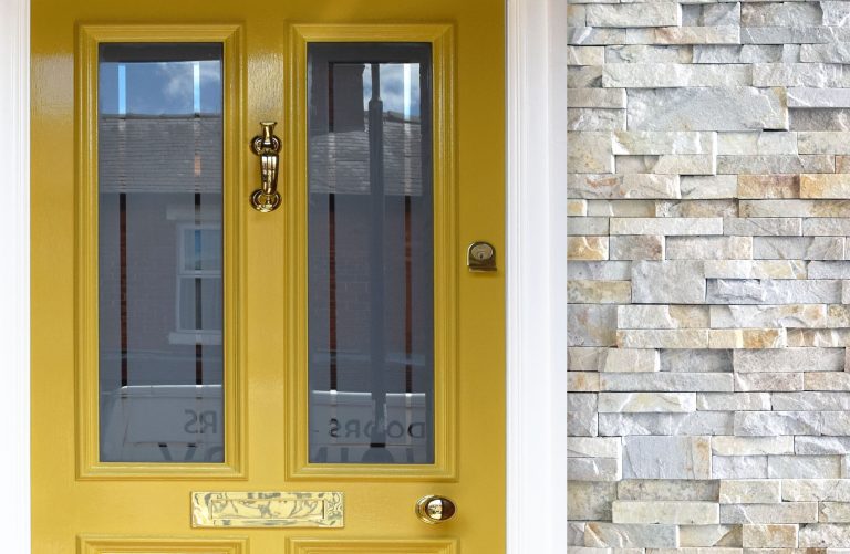 Front Door Colors For Stone Houses | Entry Door Colors & Stone