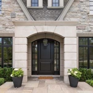 Front Door Colors For Stone Houses | Entry Door Colors & Stone