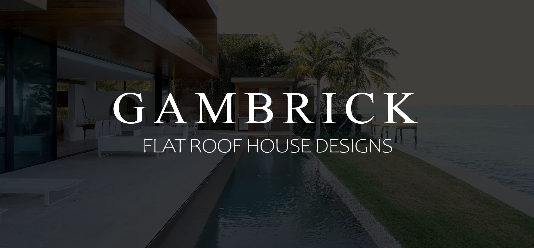 Flat roof house designs banner picture