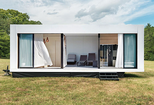 modern tiny house builder on a trailer ultra modern style