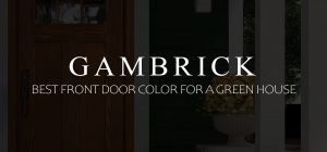 Best front door color for a green house banner 1
