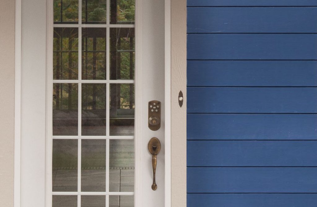 blue siding front door 23 Modern Design