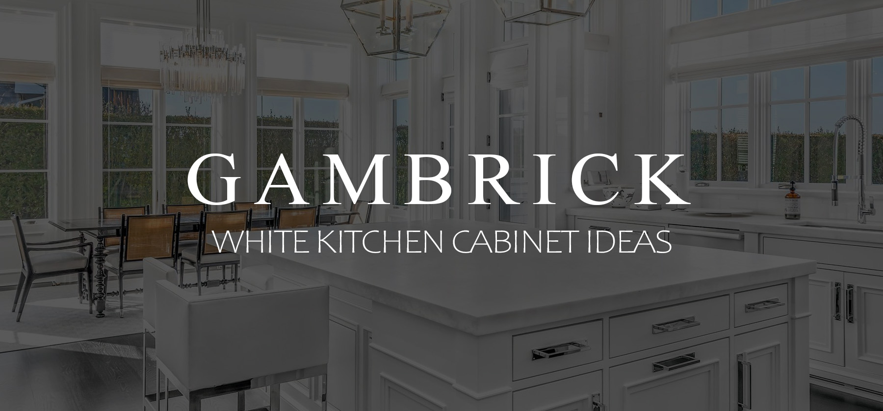White kitchen Cabinet Ideas Banner 1
