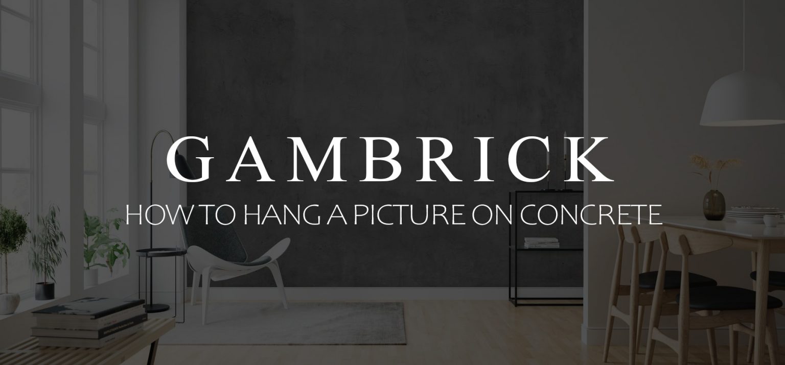 How To Hang A Picture On Concrete Interior Cement Walls