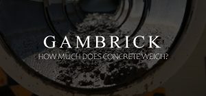 how much does concrete weigh banner pic