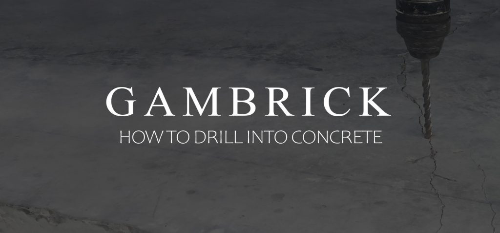 how to drill into concrete banner pic