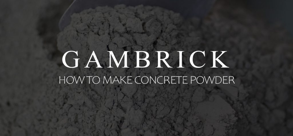 How To Make Concrete Powder From Scratch | DIY