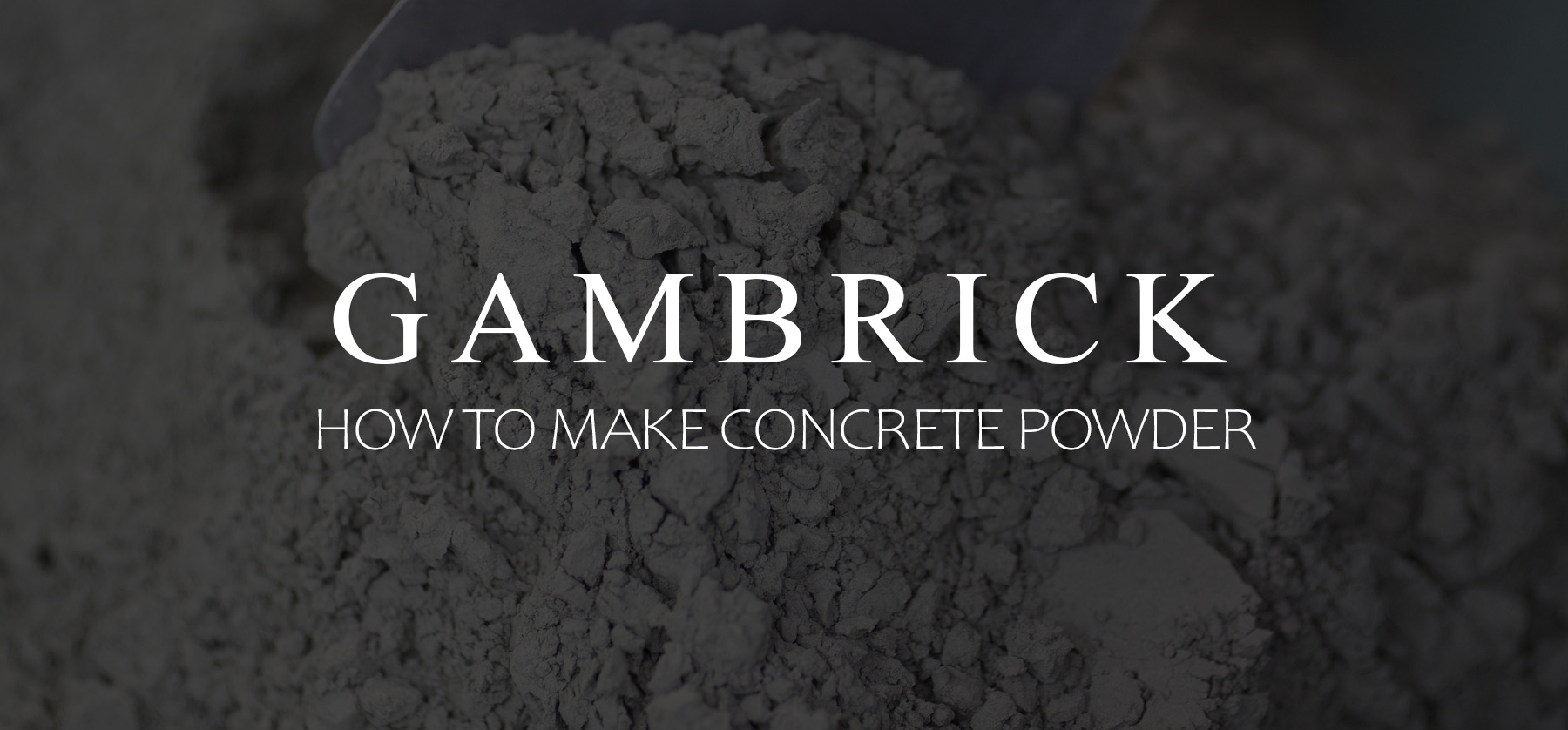 how to make concrete powder banner pic