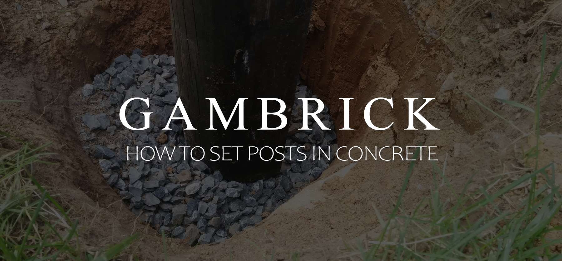 how to set posts in concrete banner pic 1