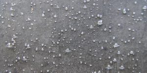 water beads on concrete 1