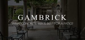 what concrete mix is best for a patio banner pic