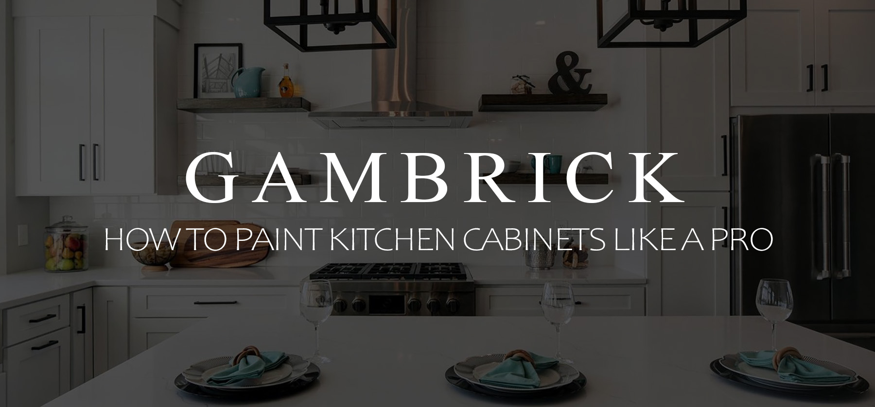 how to paint kitchen cabinets like a pro banner pic