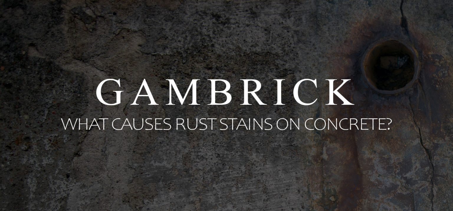 What Causes Rust Stains On Concrete? And How To Remove Them.