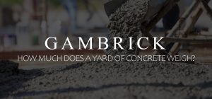 how much does a yard of concrete weigh banner pic
