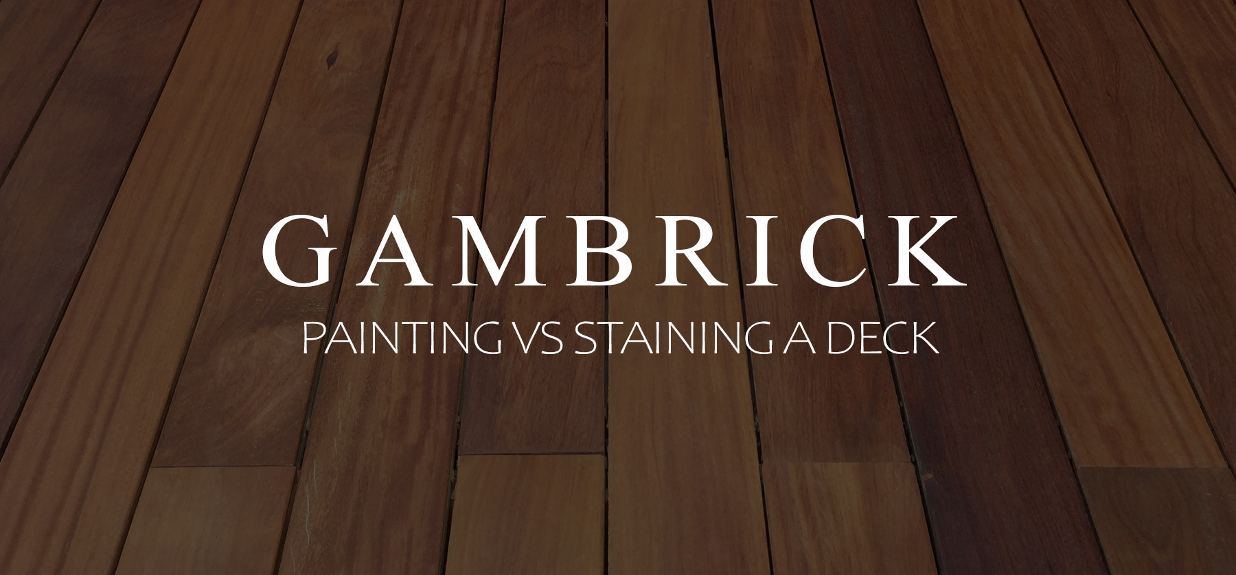 painting vs staining a deck banner pic