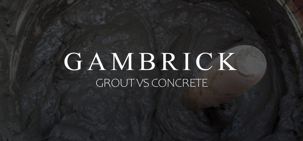 grout vs concrete banner