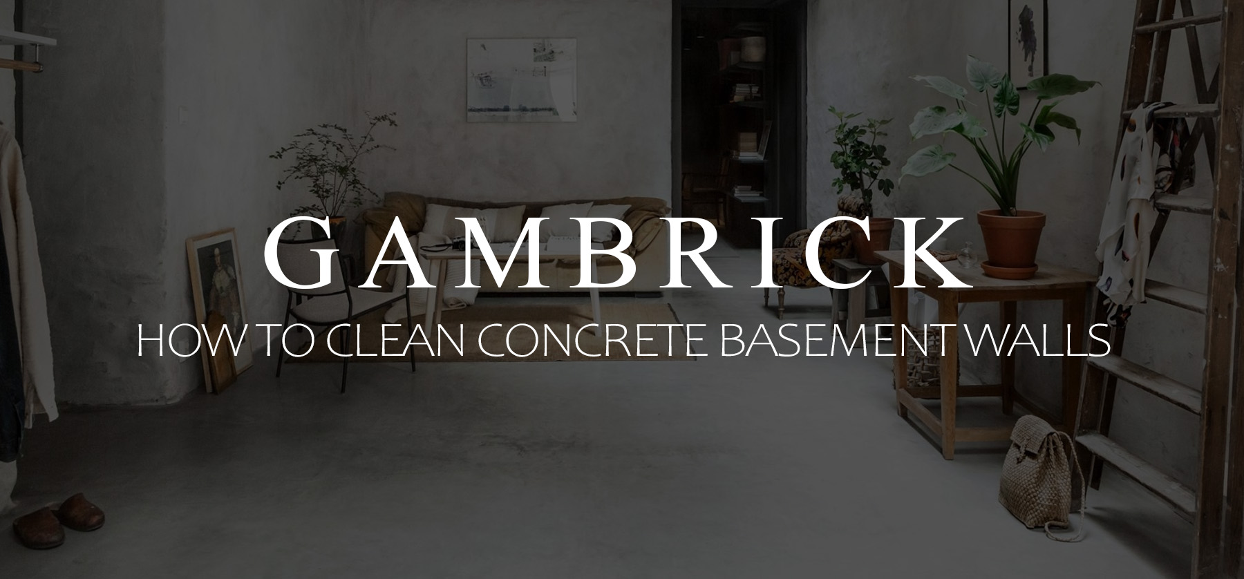 how to clean concrete basement walls banner