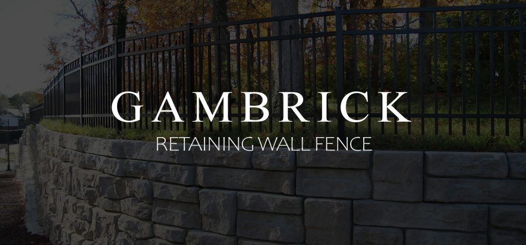 retaining wall fence banner