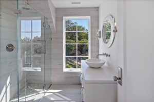 white concrete bathroom countertop with bowl sink