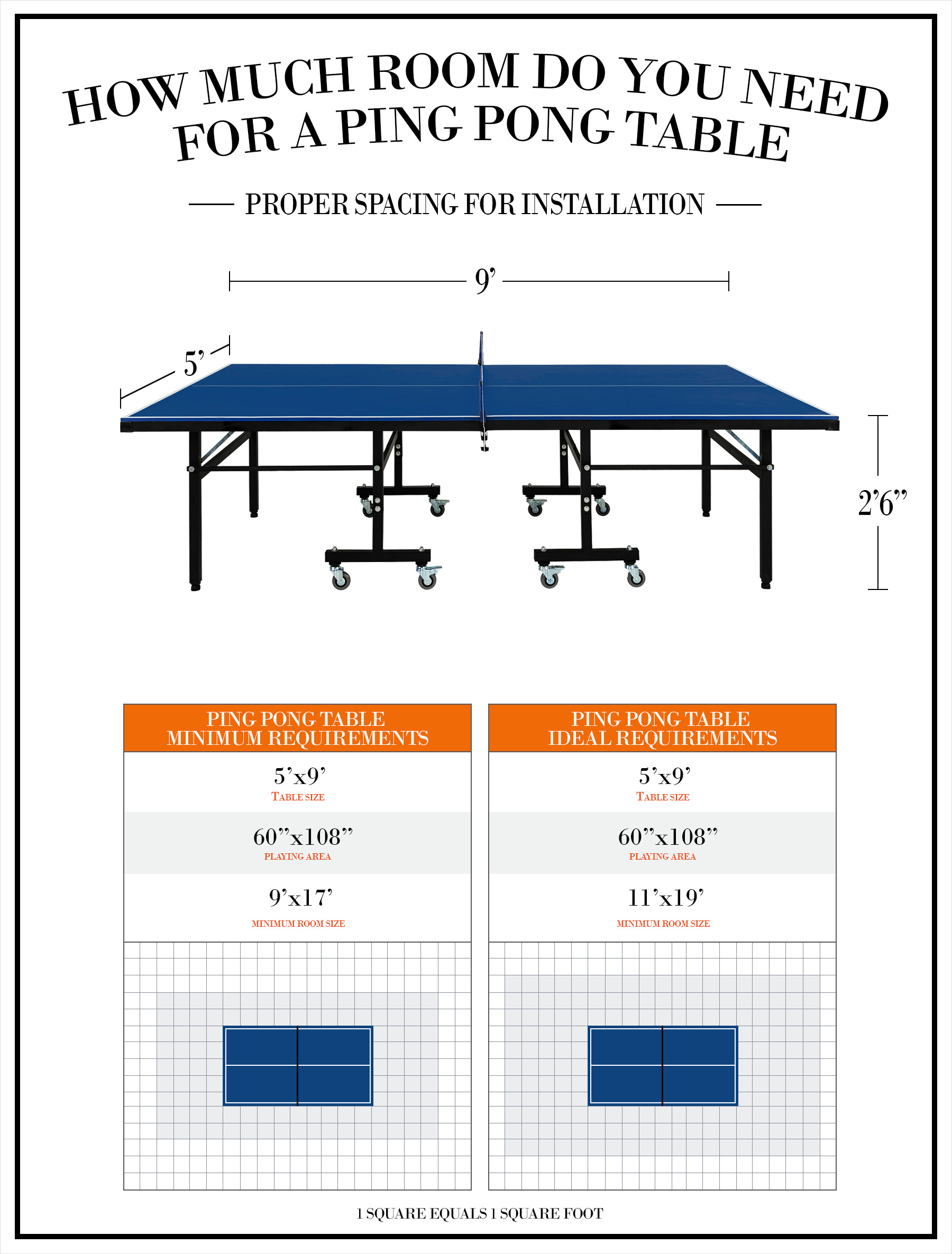 how much room do you need for a ping pong table infographic 1