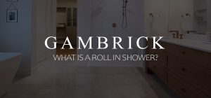 what is a roll in shower banner