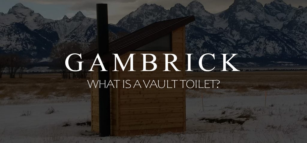 what is a vault toilet banner