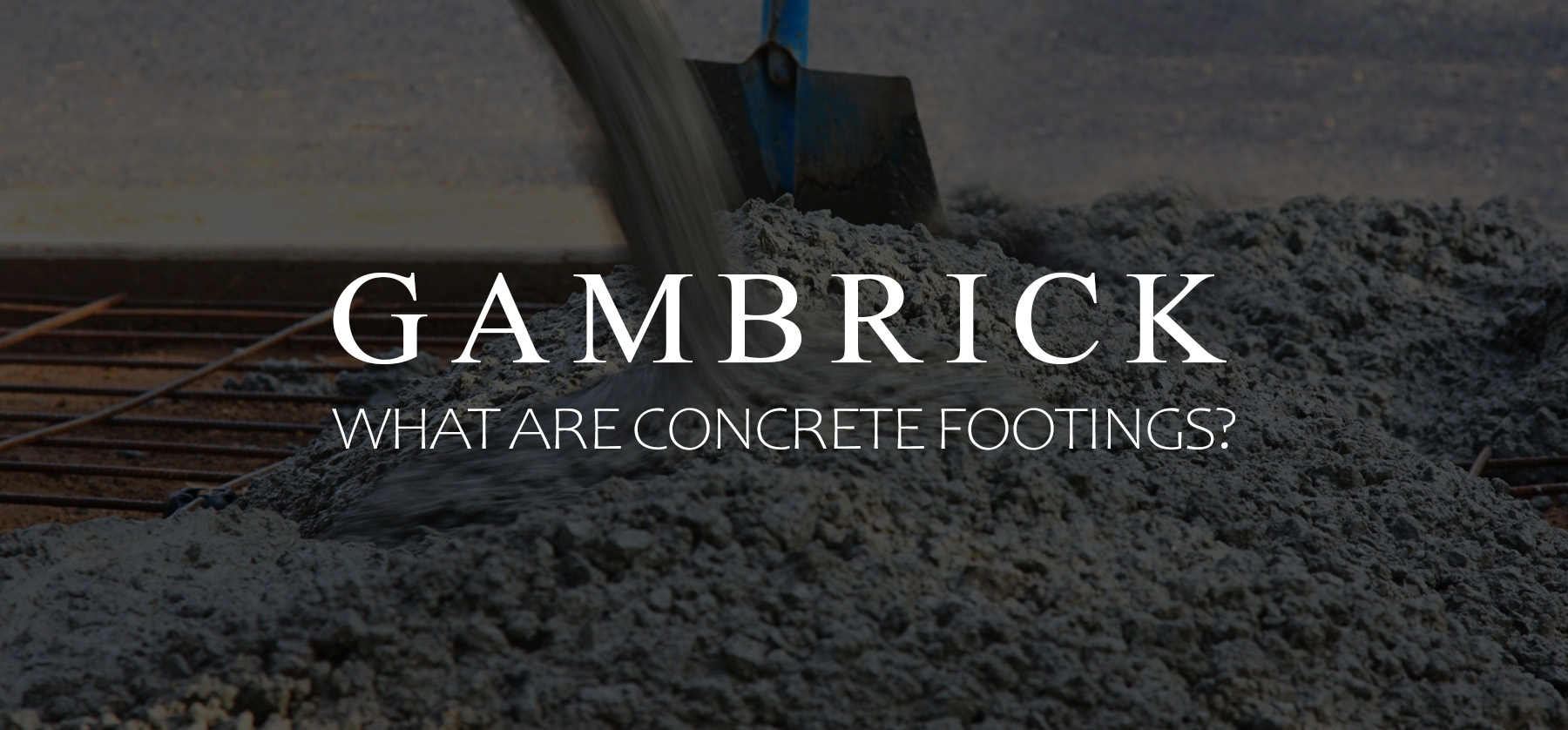 what are concrete footings banner