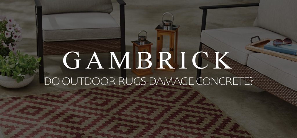 do outdoor rugs damage concrete banner
