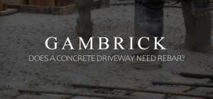 does a concrete driveway need rebar banner