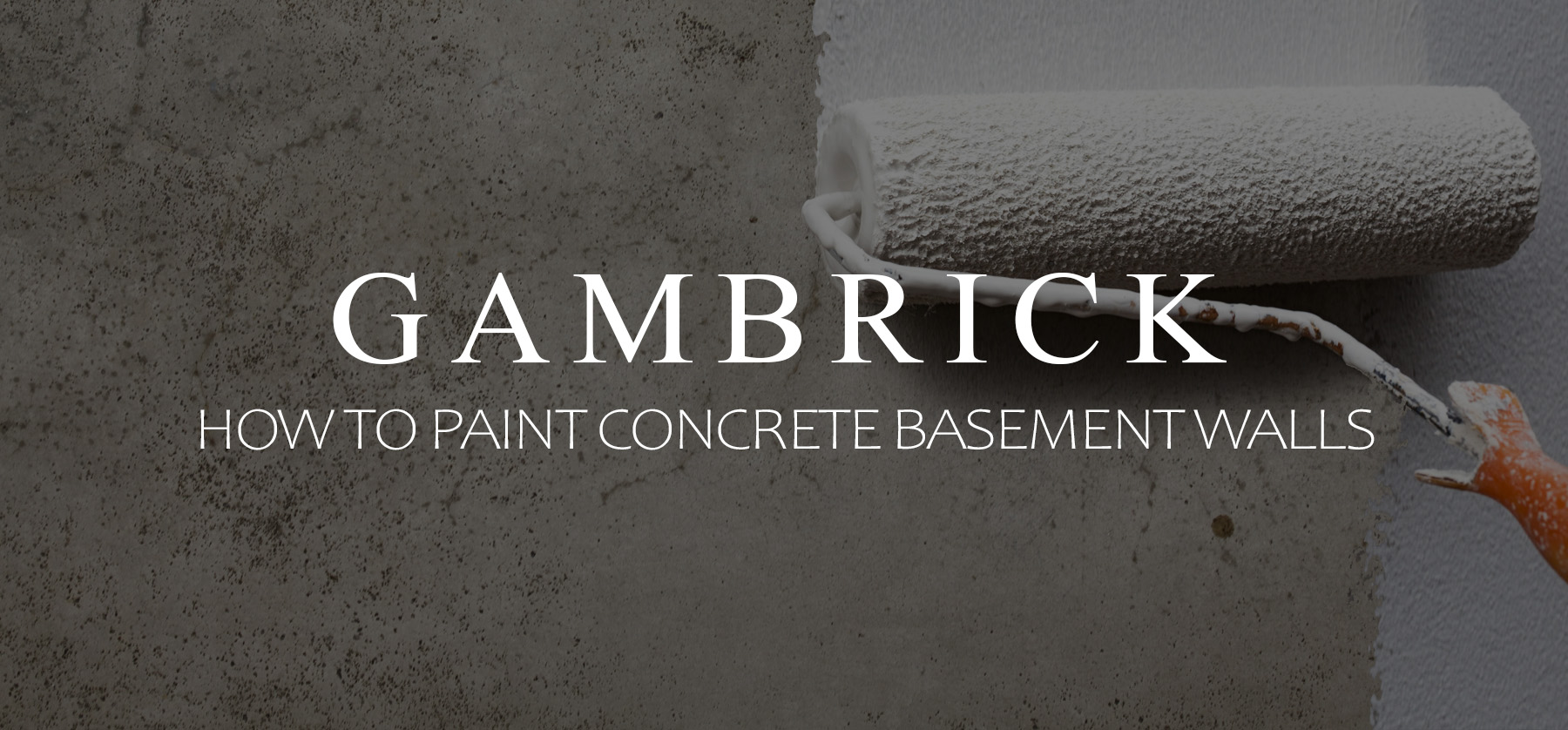 how to paint concrete basement walls banner
