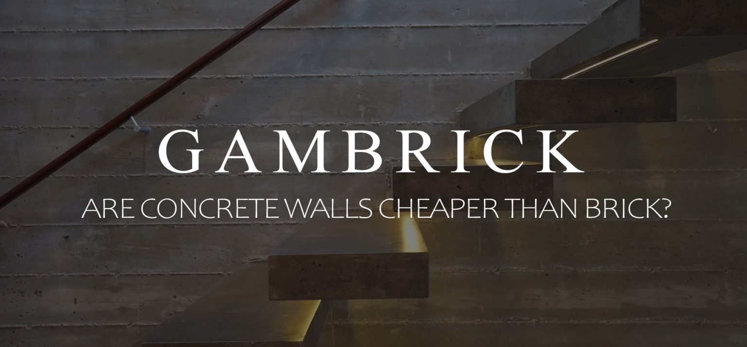 Are Concrete Walls Cheaper Than Brick?